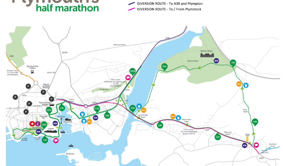 Plymouth Half Marathon route information The Devon Daily